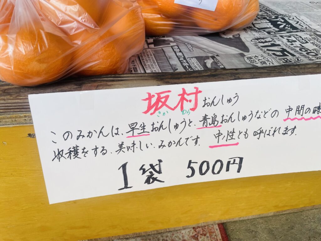 田原坂万十店　中生ミカン